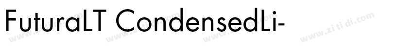 FuturaLT CondensedLi字体转换